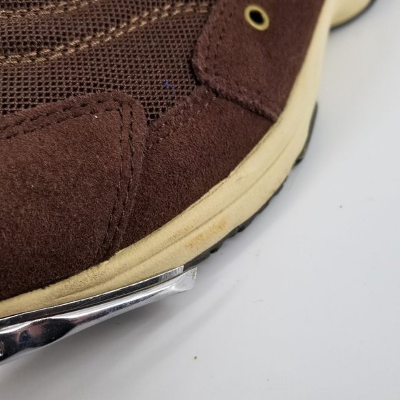 Easy Spirit Women US 8.5 Shoes Mule Clog Slip On Travel Suede Dark Brown Cream - Picture 8 of 15